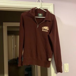 Burgundy Roofs Quarter Zip